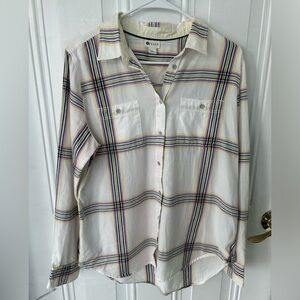 STYLUS Rails White Plaid Button-Up Shirt